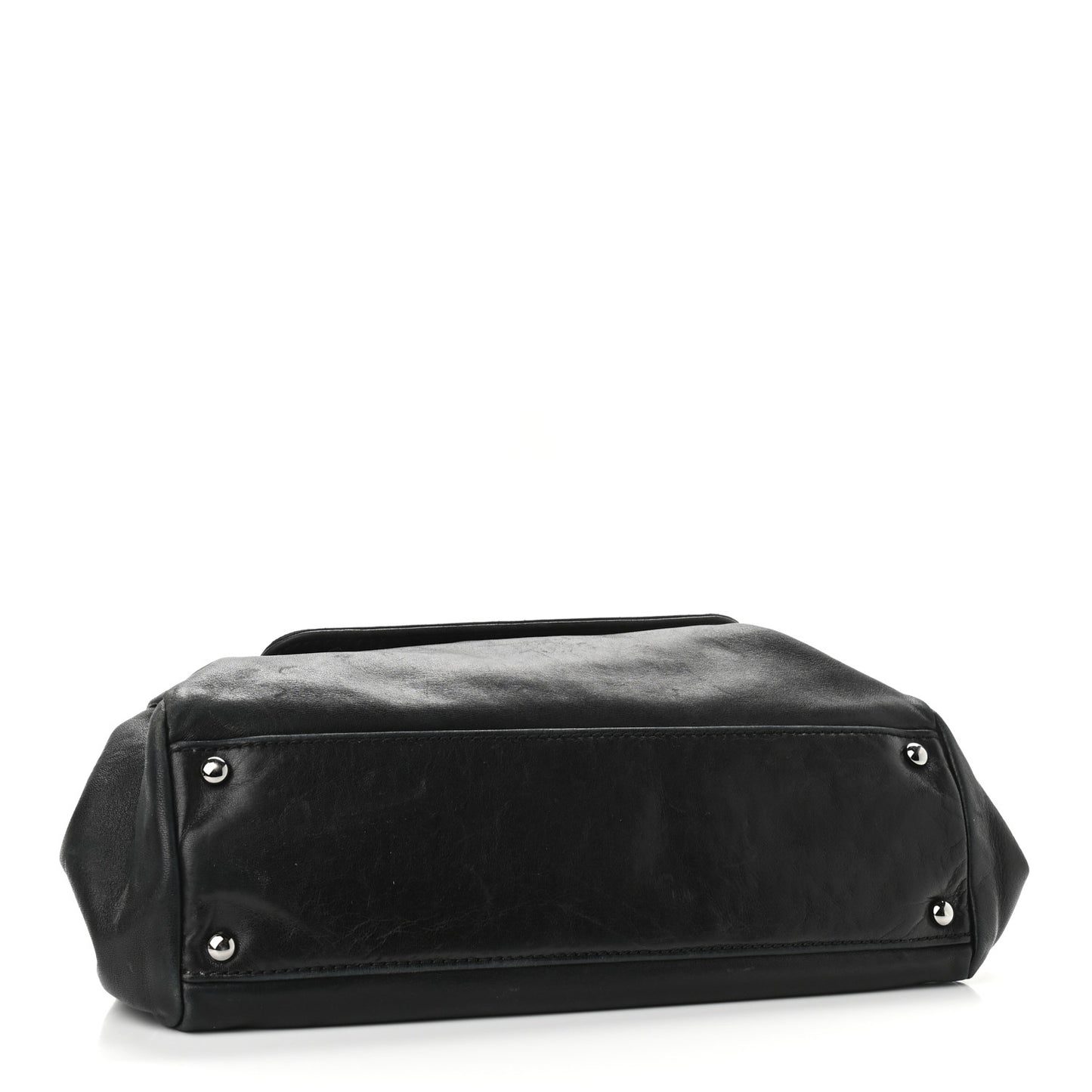 Lambskin Rock and Chic Shoulder Bag Black