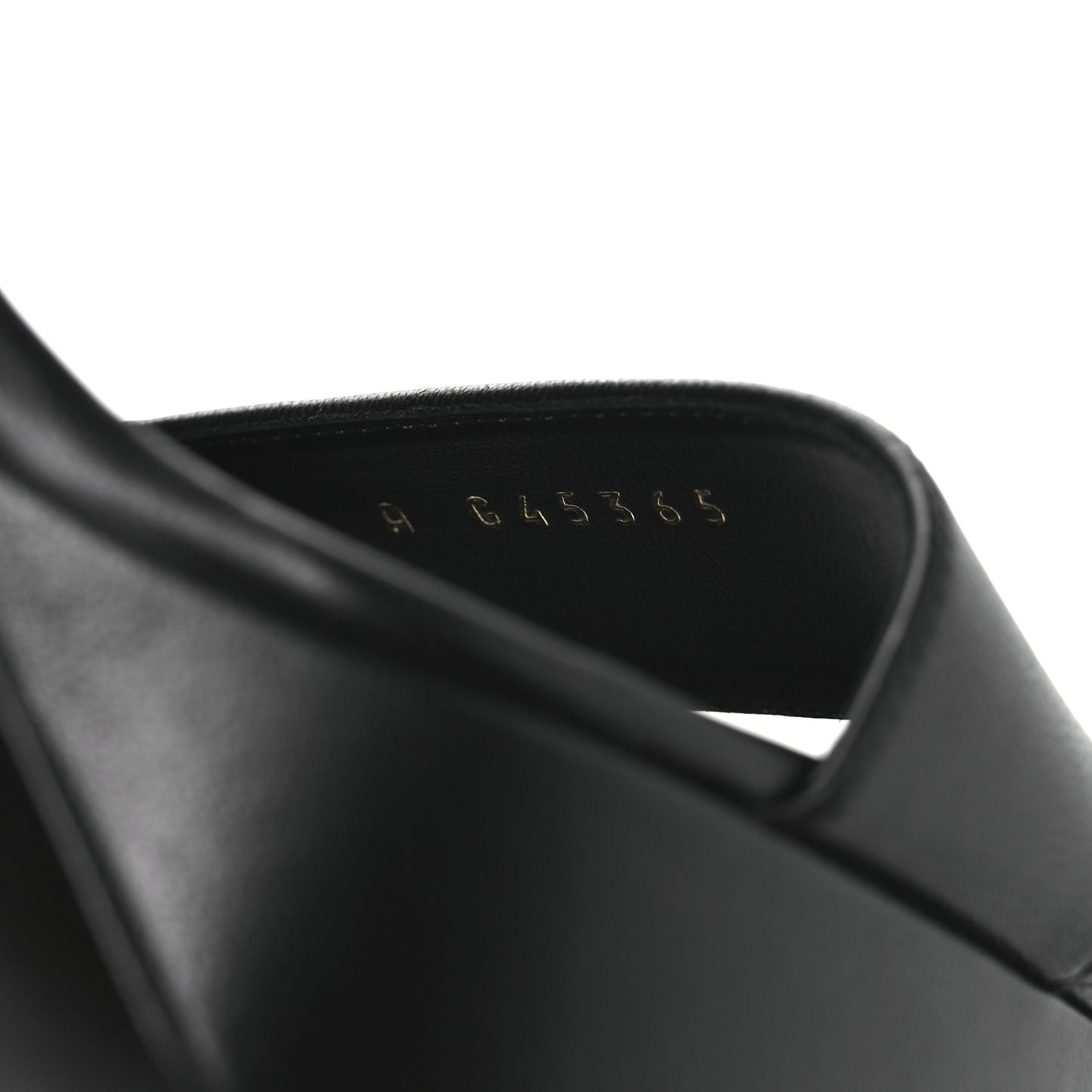 Lambskin Logo Platform Sandals 41 Black