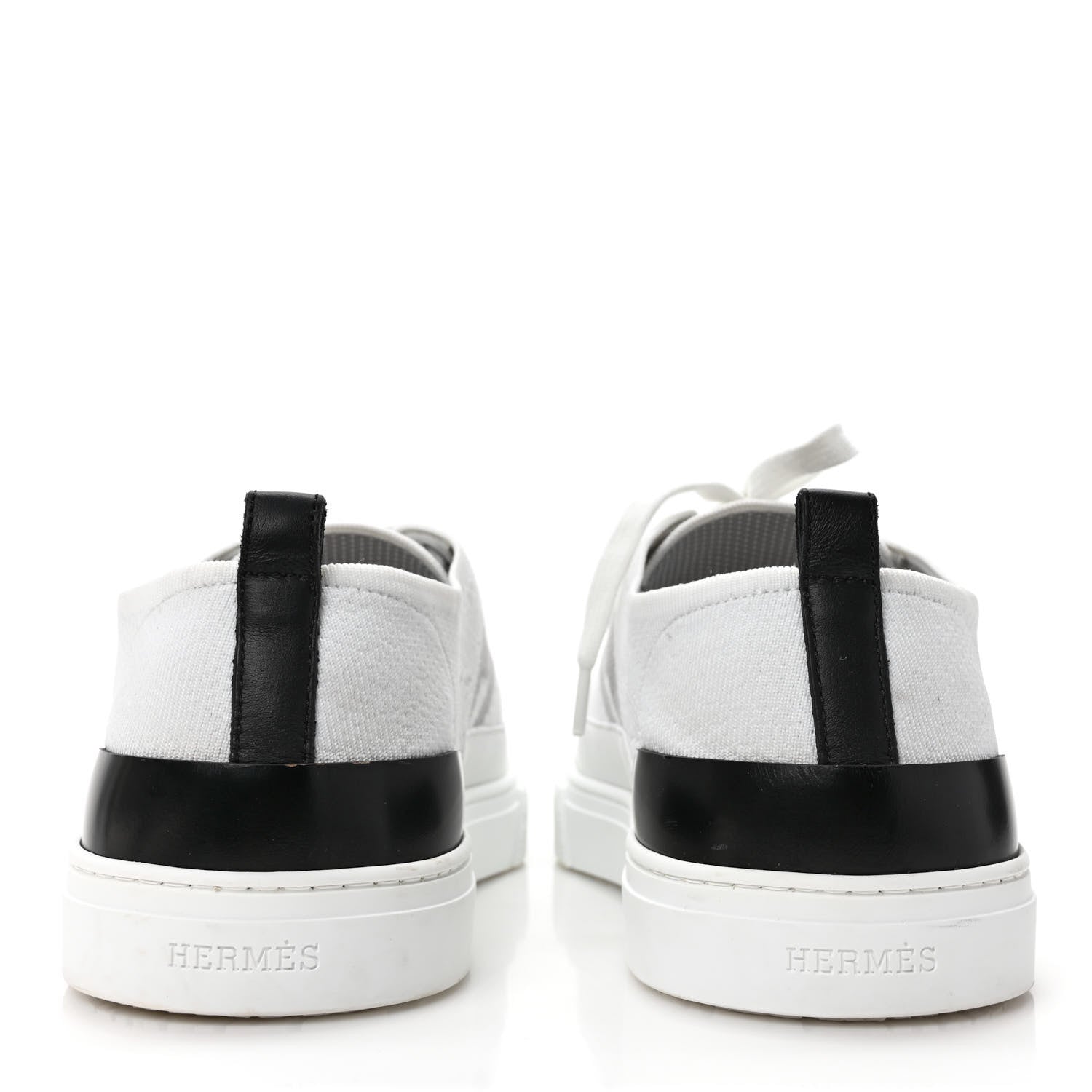 Hermes Calfskin Deep Sneakers 40 White Multicolor 5 of 9