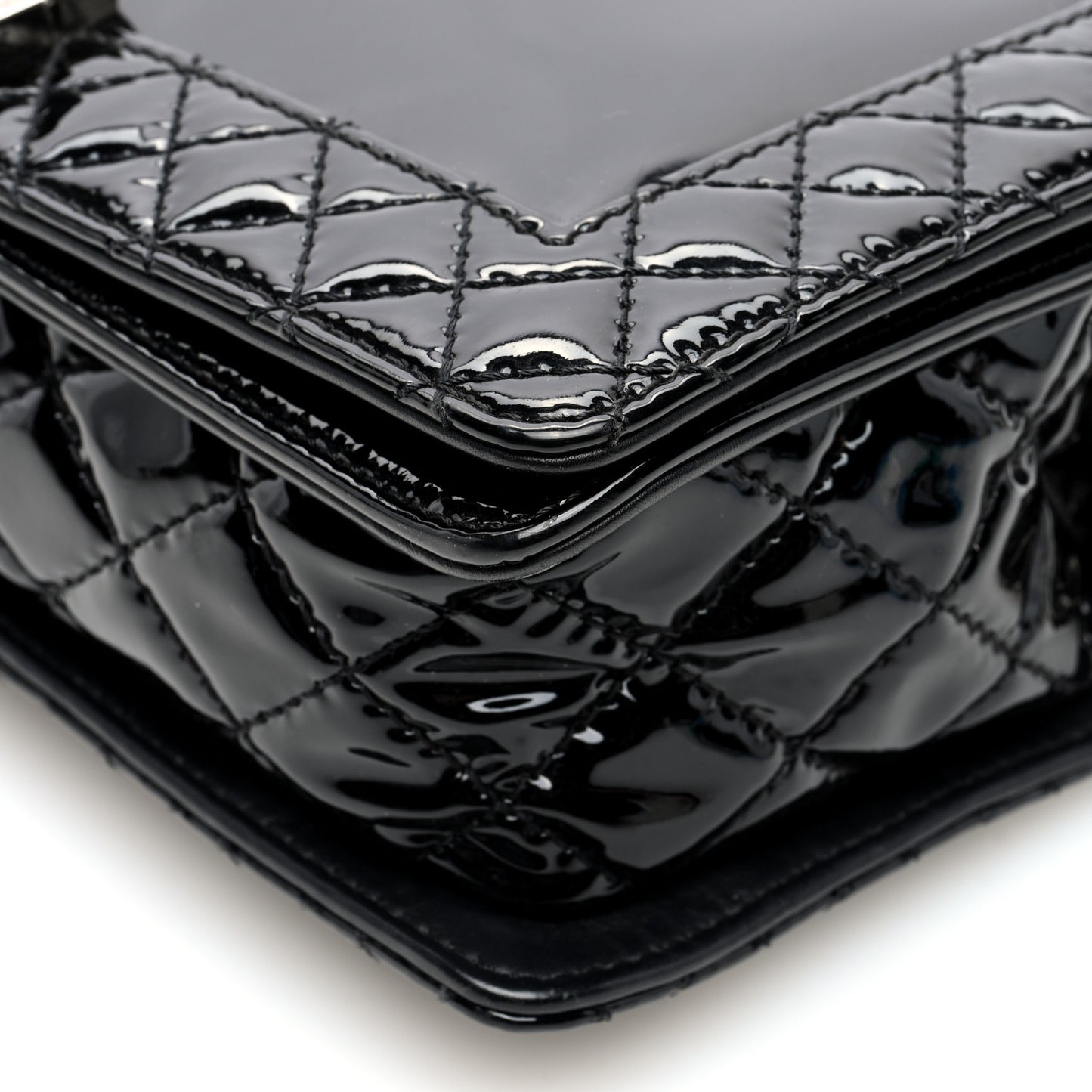 Patent New Medium Boy Reverso Flap Black