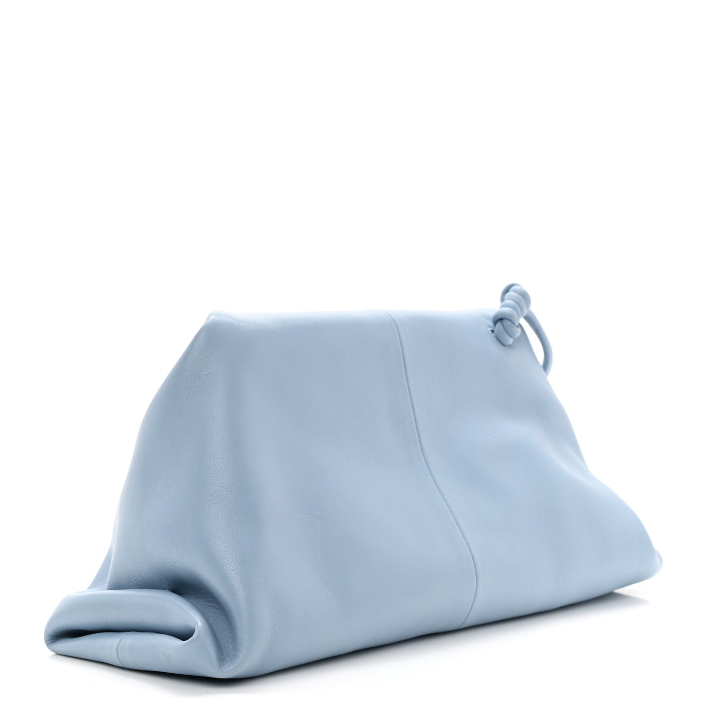 Lambskin BV Trine Clutch Ice