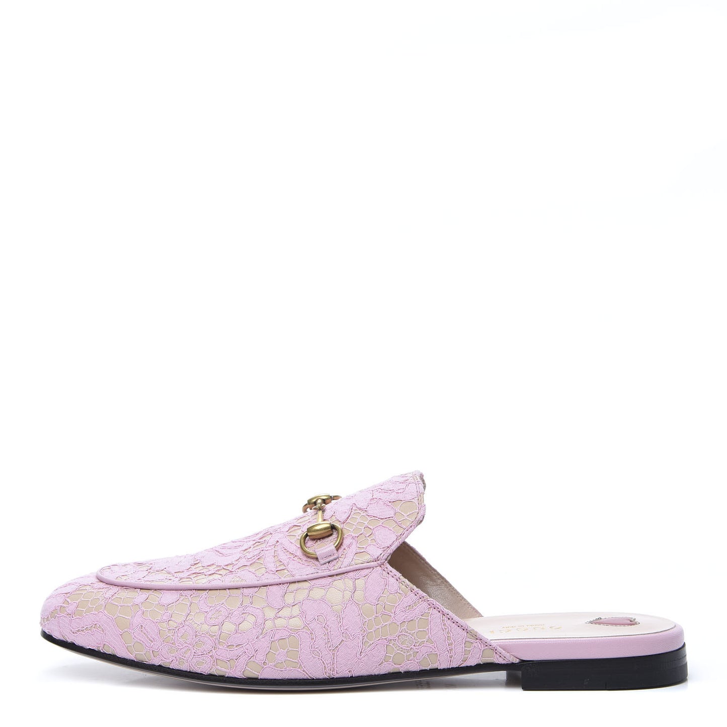 Lace Malaga Kid Womens Princetown Slippers 40.5 Sugar Pink Skin Rose