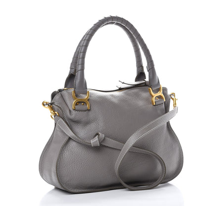 Chloe Calfskin Medium Marcie Satchel Cashmere Grey 2 of 11