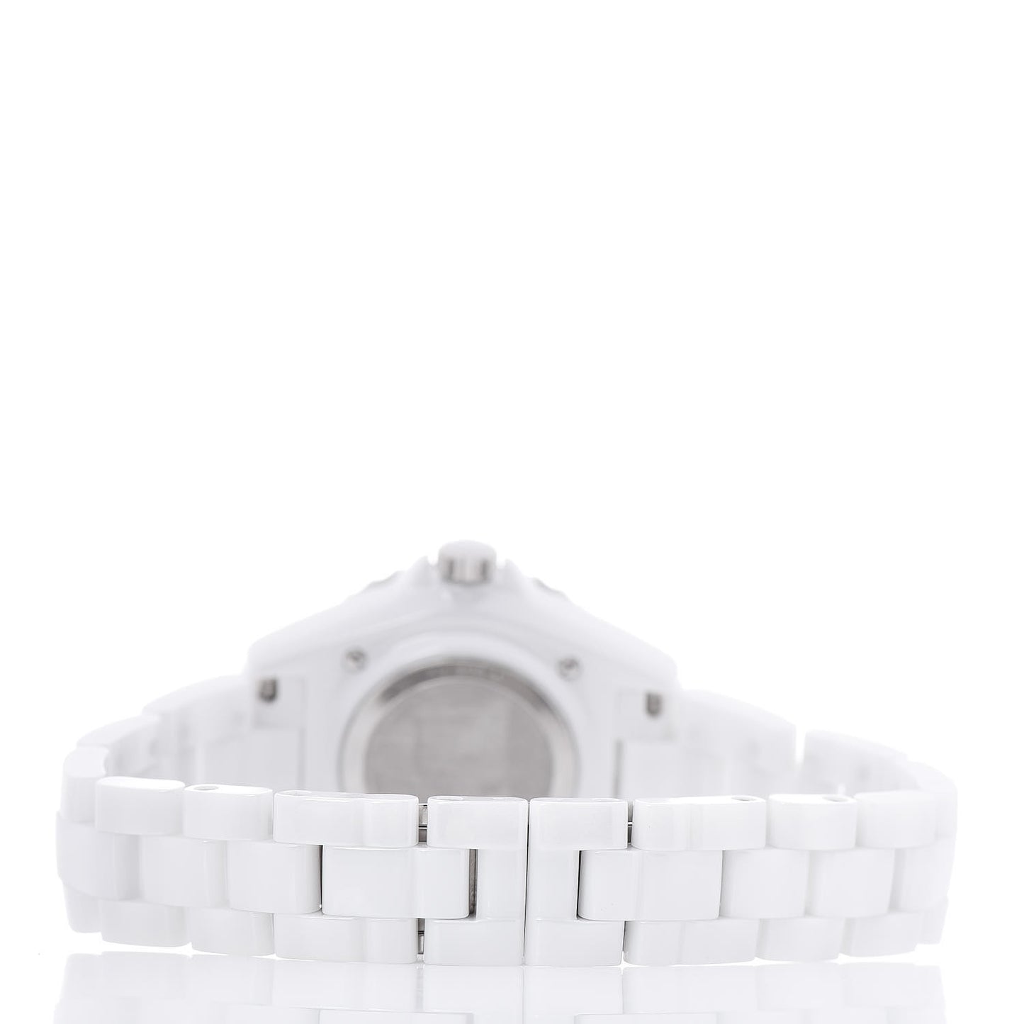 Stainless Steel Ceramic 33mm J12 Phantom Quartz Watch White