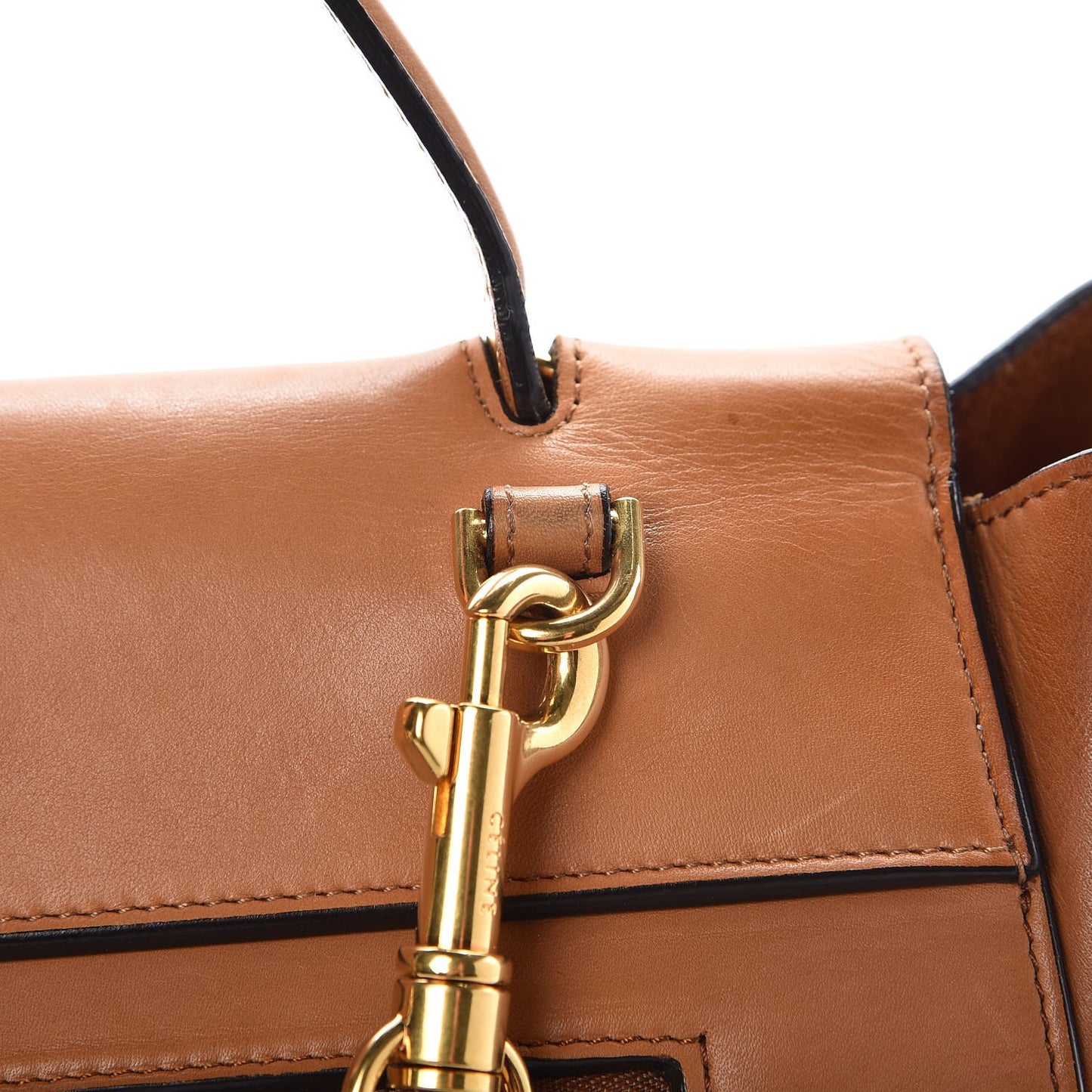 Natural Calfskin Mini Belt Bag Tan