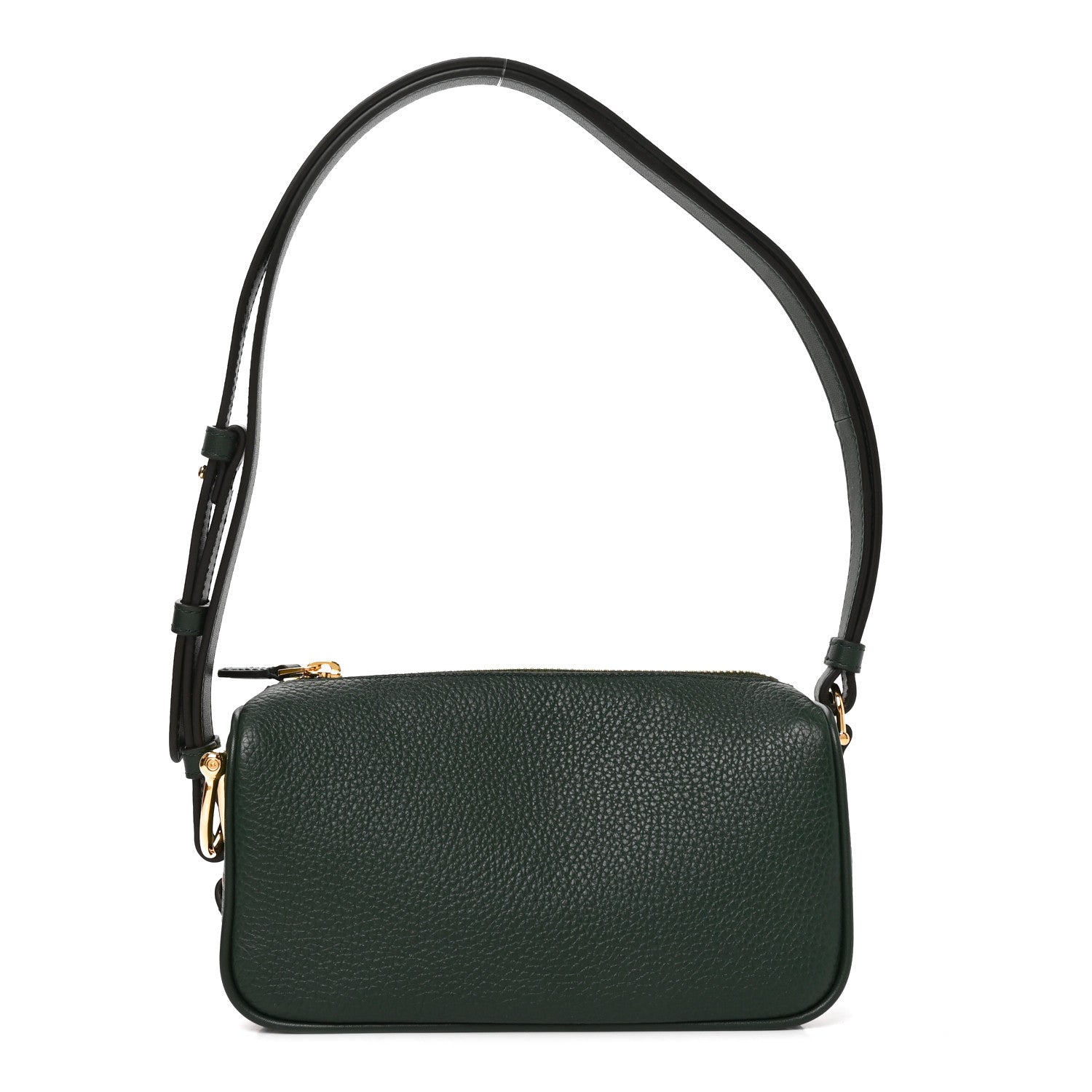 Gucci Grainy Calfskin Half Horsebit Mini Shoulder Bag Verde 1 of 11
