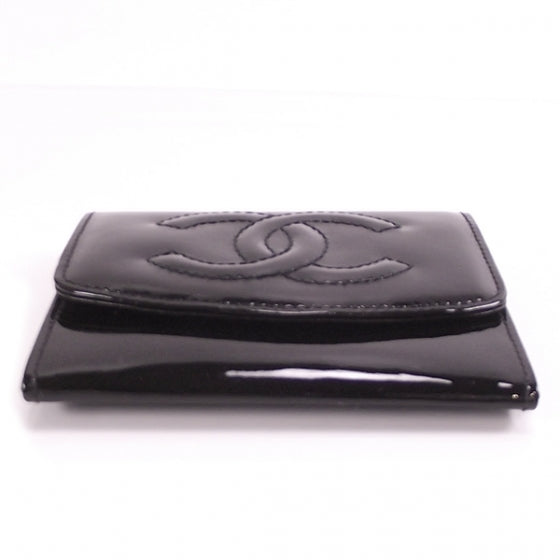 Chanel Patent CC Wallet Black 4 of 9