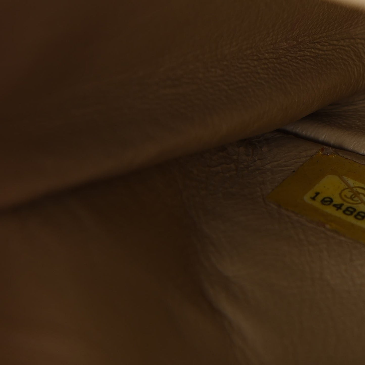Aged Calfskin Small Double Flap Beige
