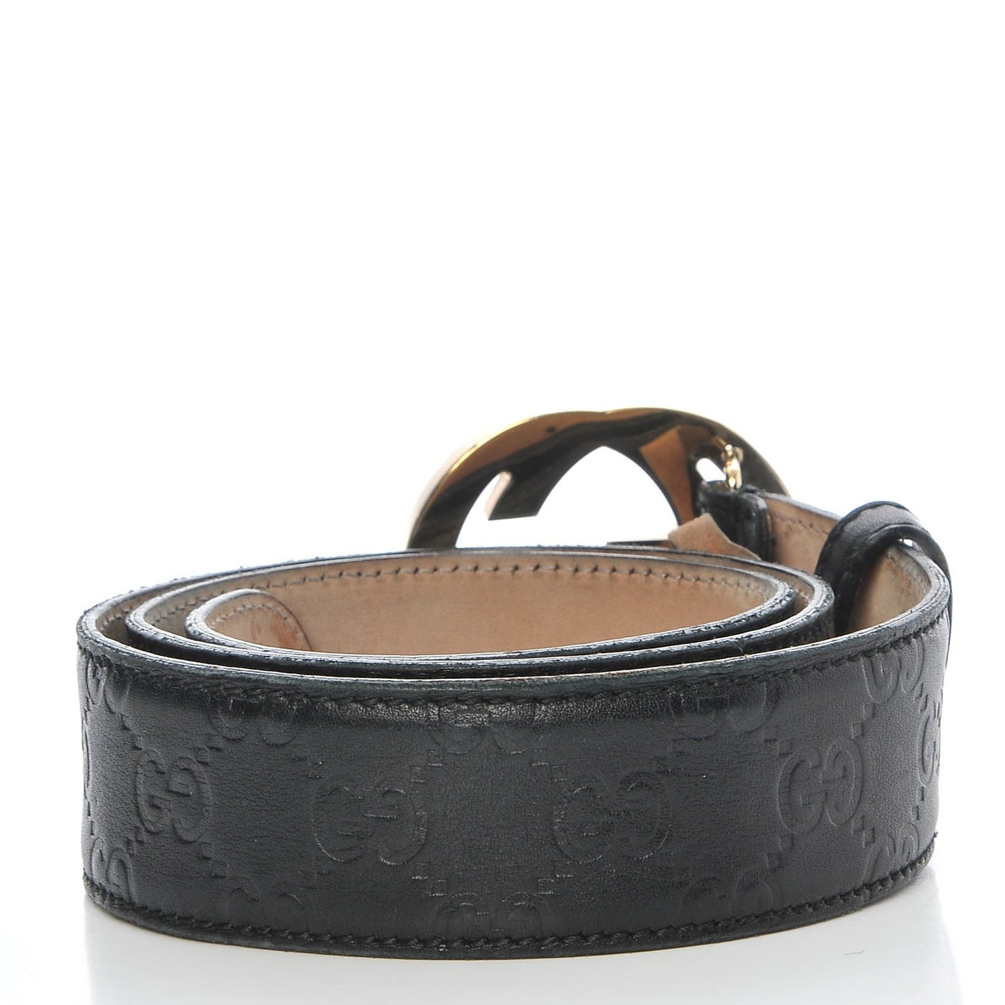 Guccissima Interlocking G 40mm Belt 80 32 Black