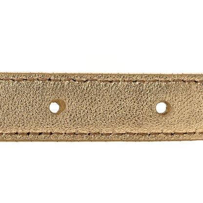 Prada Spazzolato Borchie Triangle Belt 85/34 Platino 4 of 8