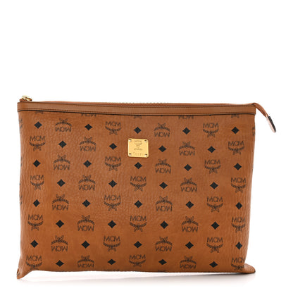 MCM Visetos Mini Pouch Cognac 1 of 8