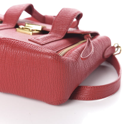 3.1 Phillip Lim 3.1 Textured Calfskin Mini Pashli Satchel Red 9 of 9