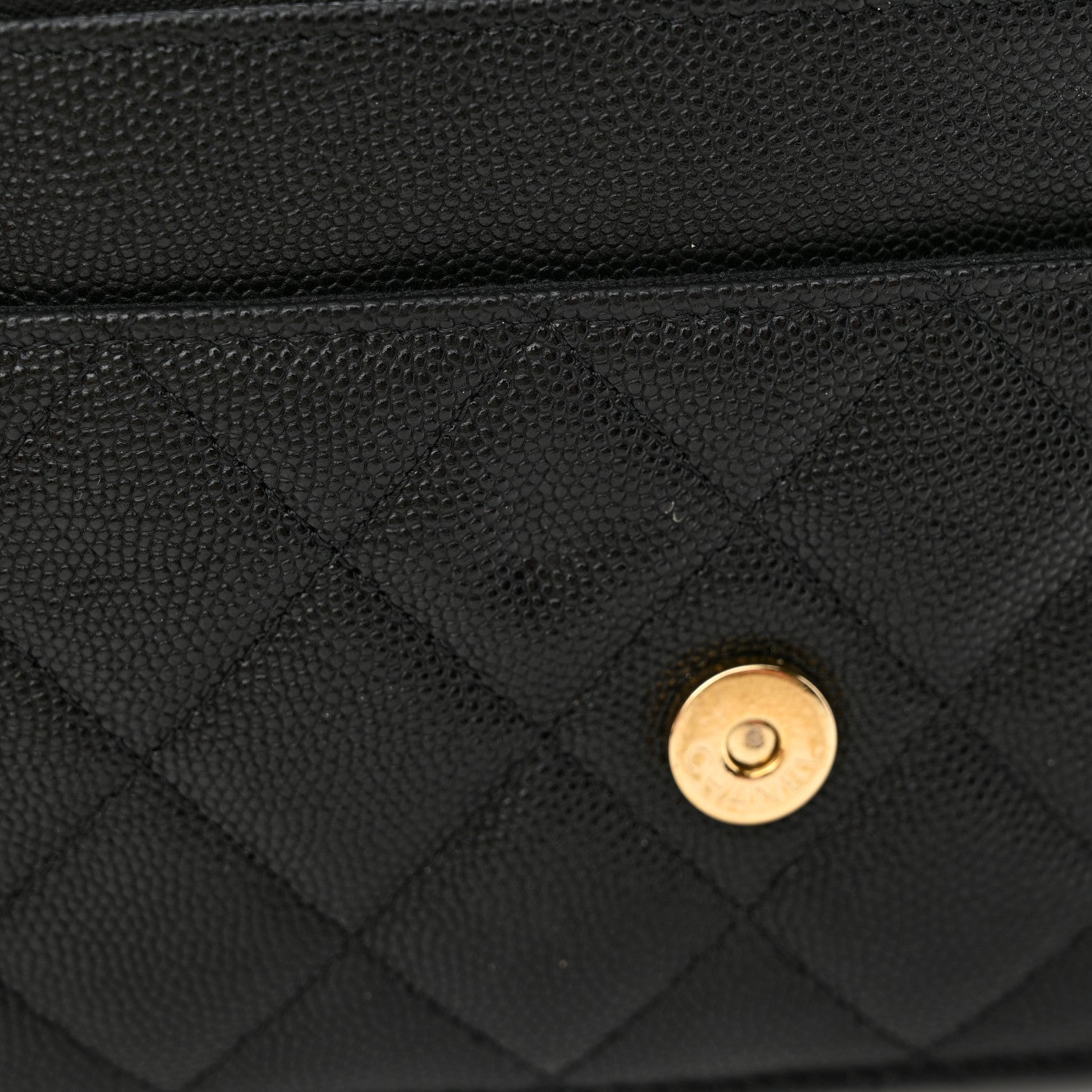 Chanel Caviar Quilted Crystal Enamel CC Wallet On Chain WOC Black 13 of 14