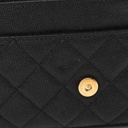 Chanel Caviar Quilted Crystal Enamel CC Wallet On Chain WOC Black 13 of 14