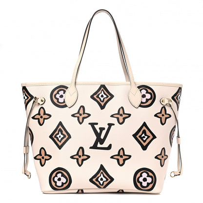 Louis Vuitton Monogram Giant Wild At Heart Neverfull MM Creme 1 of 4