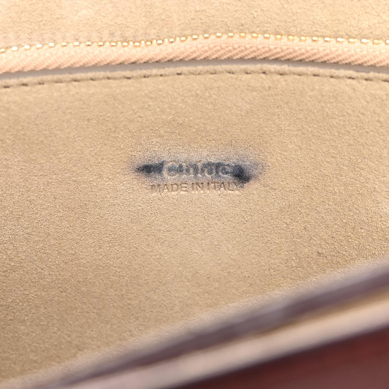 Chloe Calfskin Suede Medium Faye Shoulder Bag Plum Purple 7 of 12