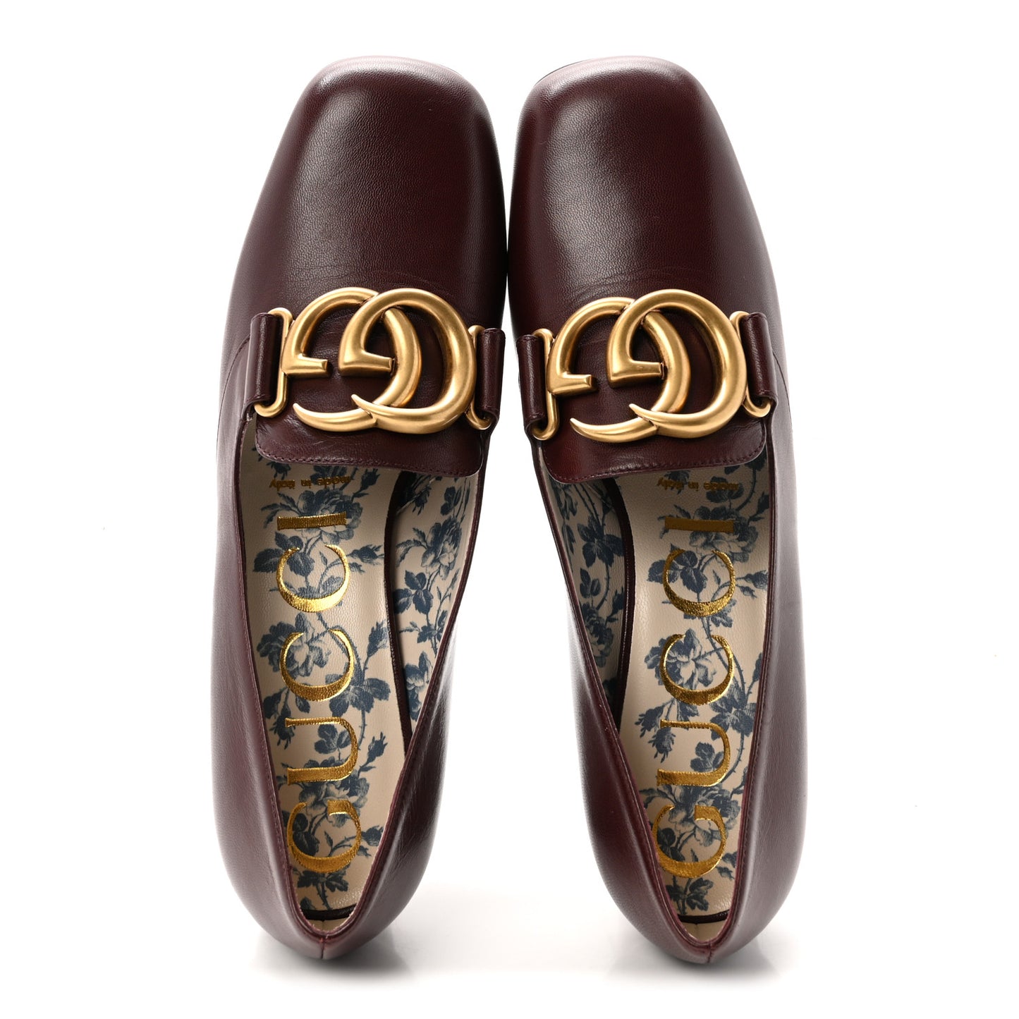 Malaga Kid GG Victoire 55mm Loafer Pumps 36.5 Vintage Bordeaux
