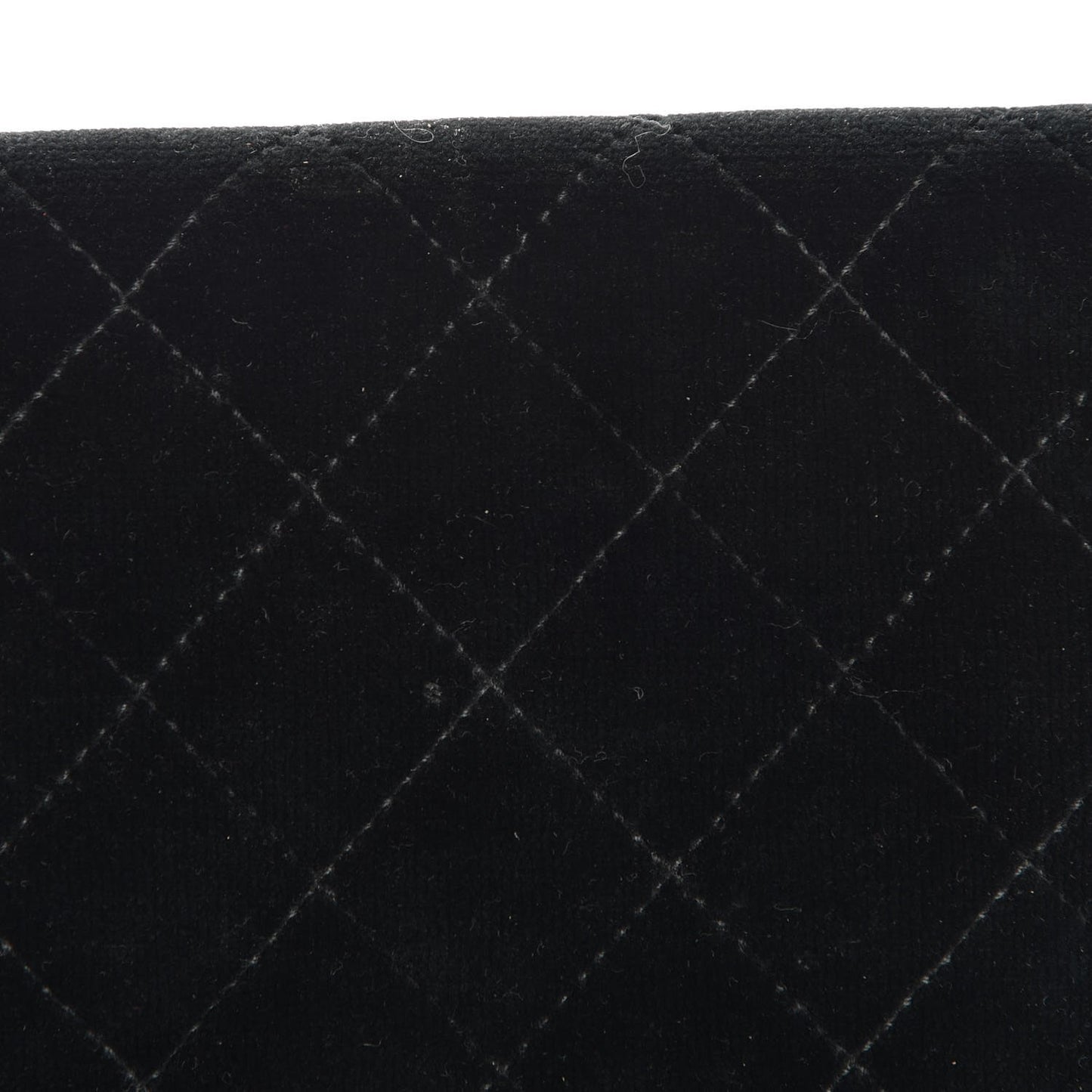 Velvet Quilted Boy Wallet On Chain WOC Black