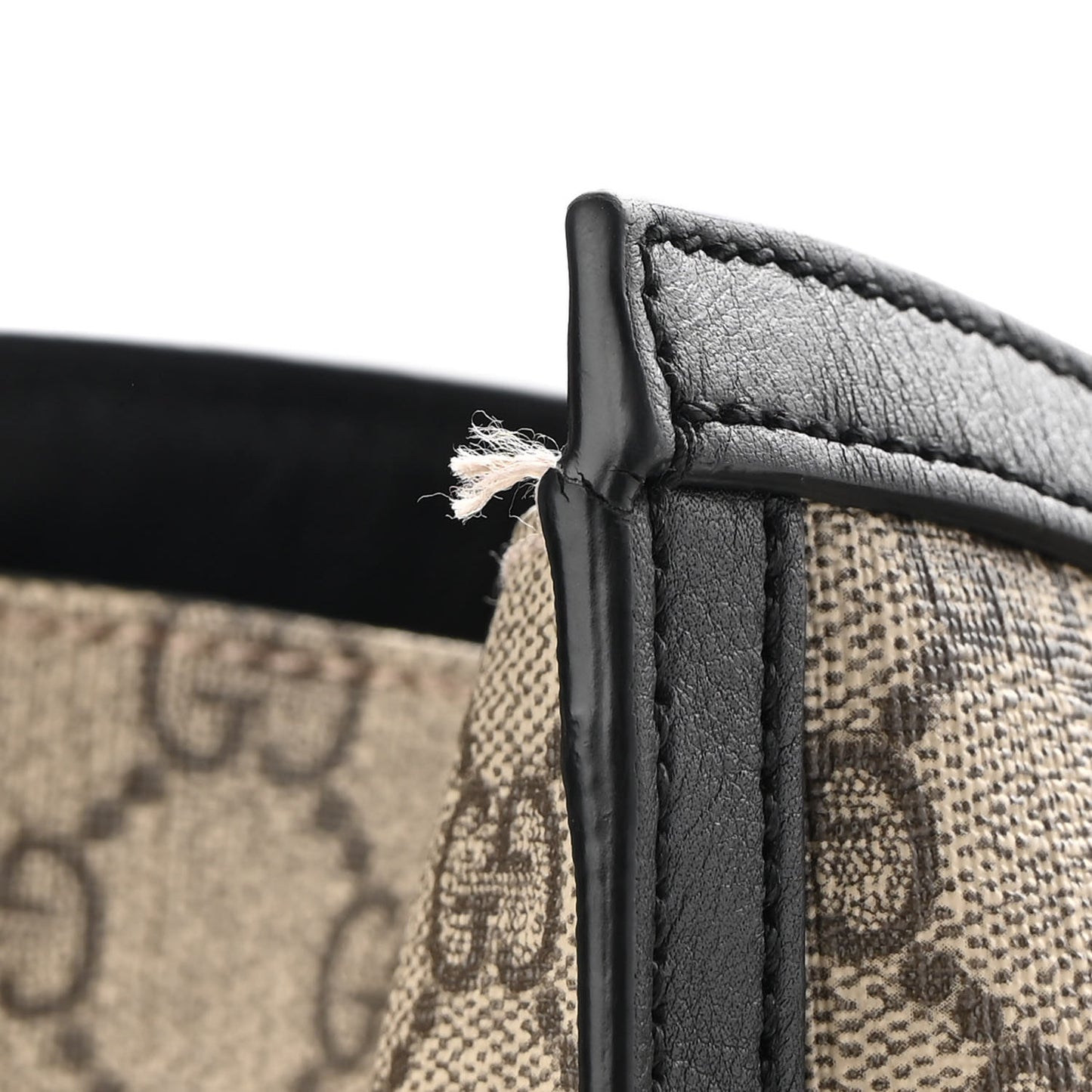 GG Supreme Monogram Medium Padlock Tote Black