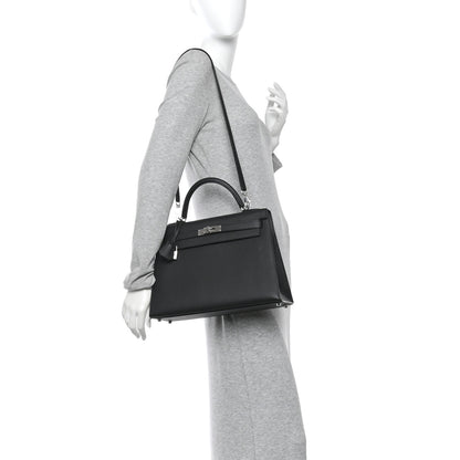 Hermes Epsom Kelly Sellier 32 Black 2 of 10