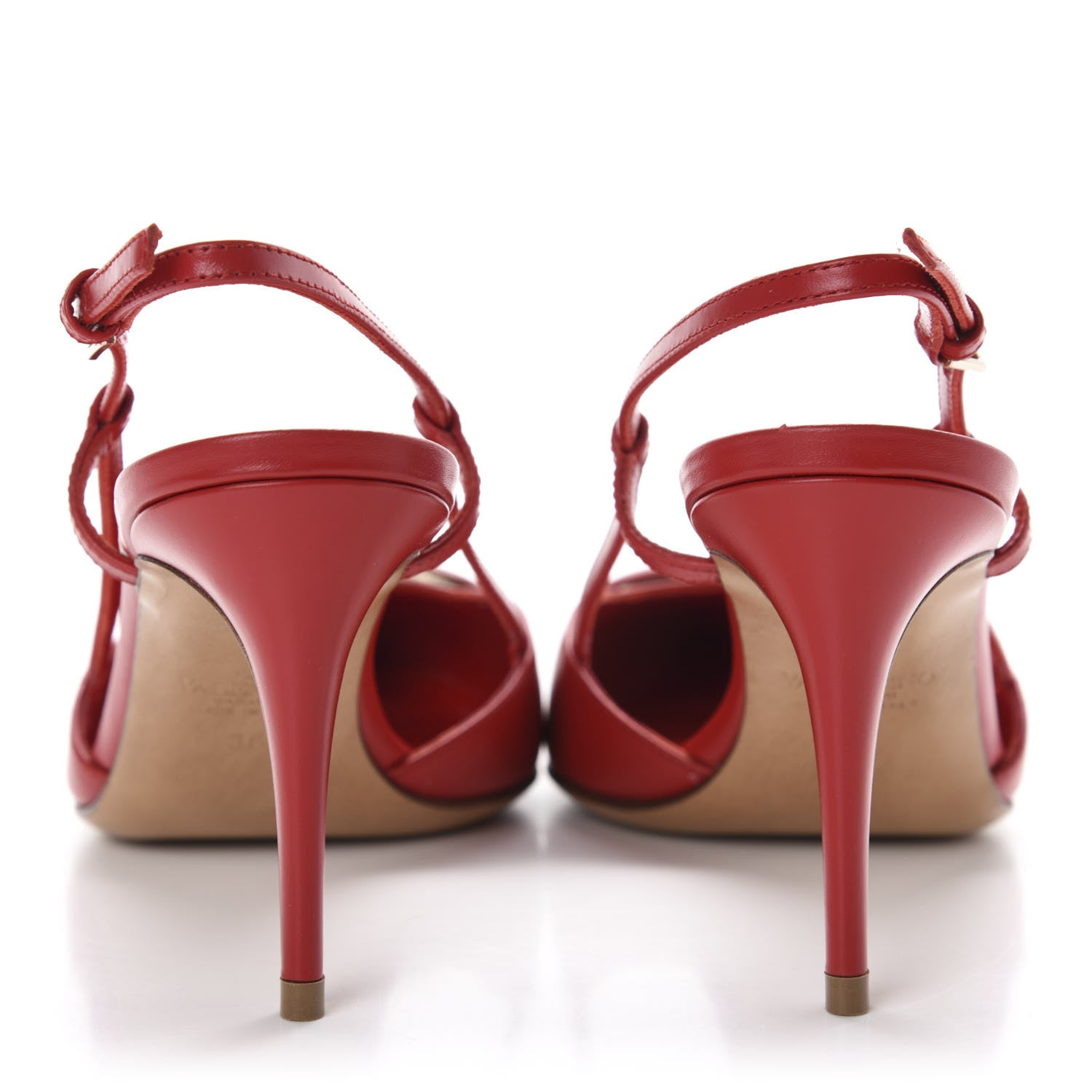 Valentino Garavani Calfskin Tonal Vlogo Slingback 80mm Pumps 36 Rouge Pur 5 of 10
