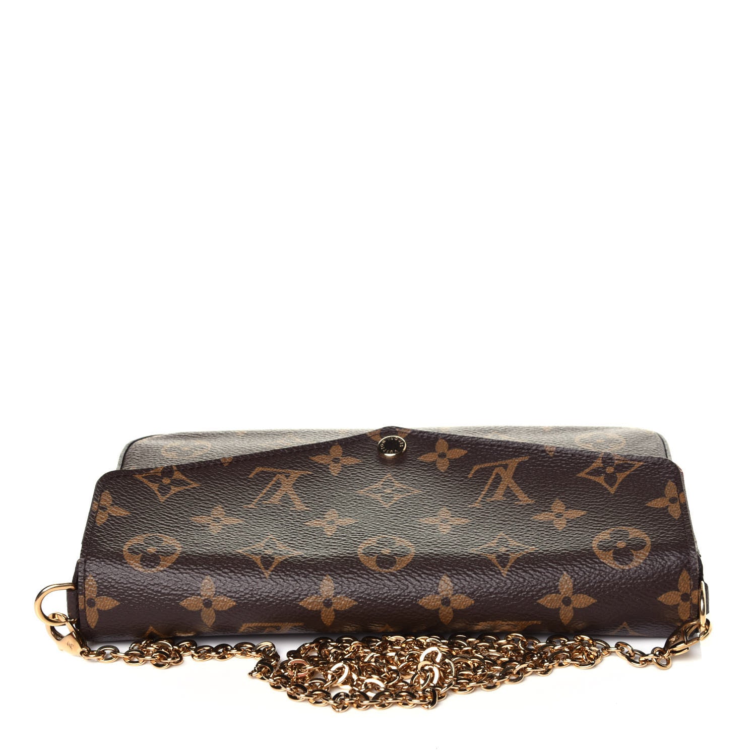 Louis Vuitton Monogram Pochette Felicie Chain Wallet Fuchsia 10 of 13