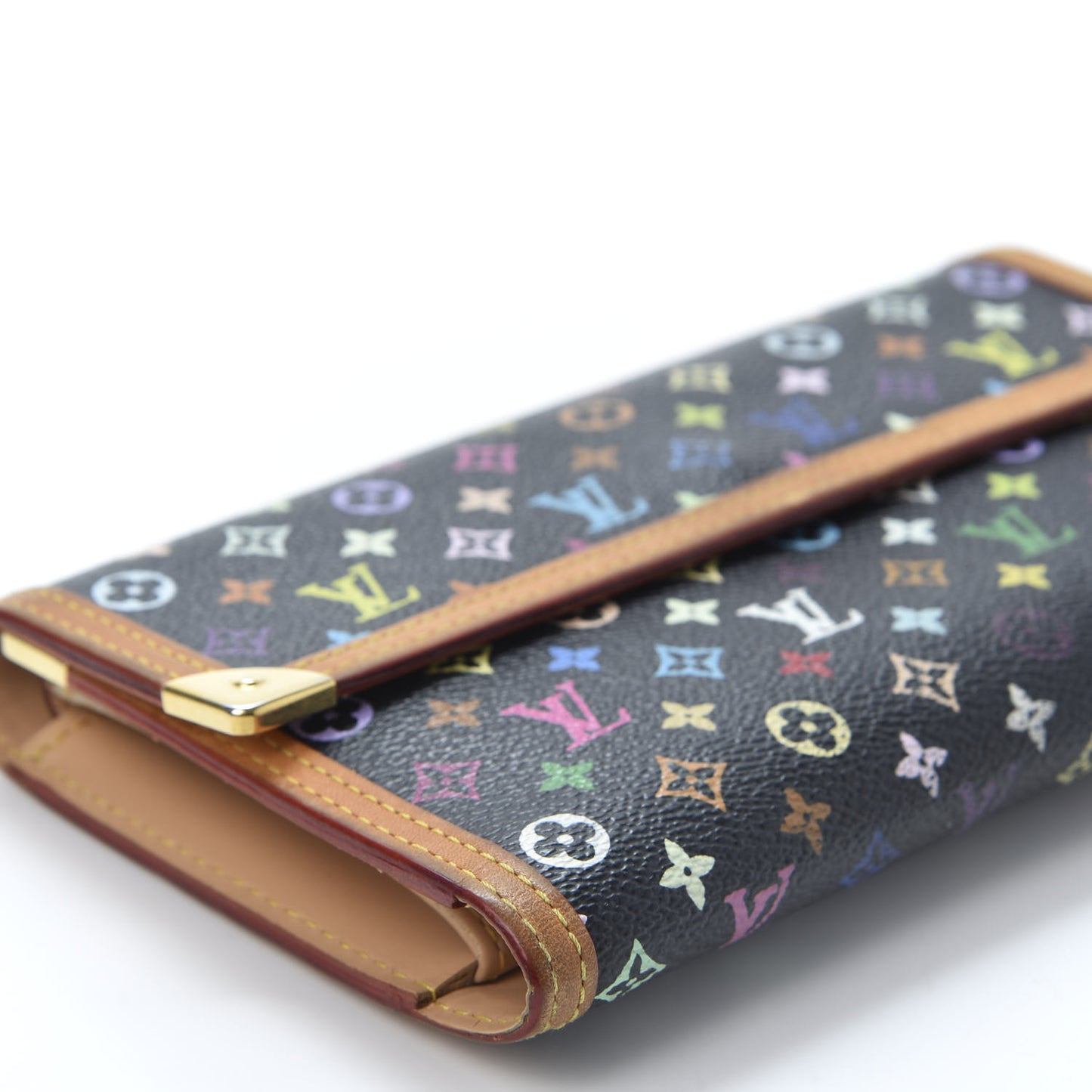 Monogram Multicolor Porte Tresor International Wallet Black