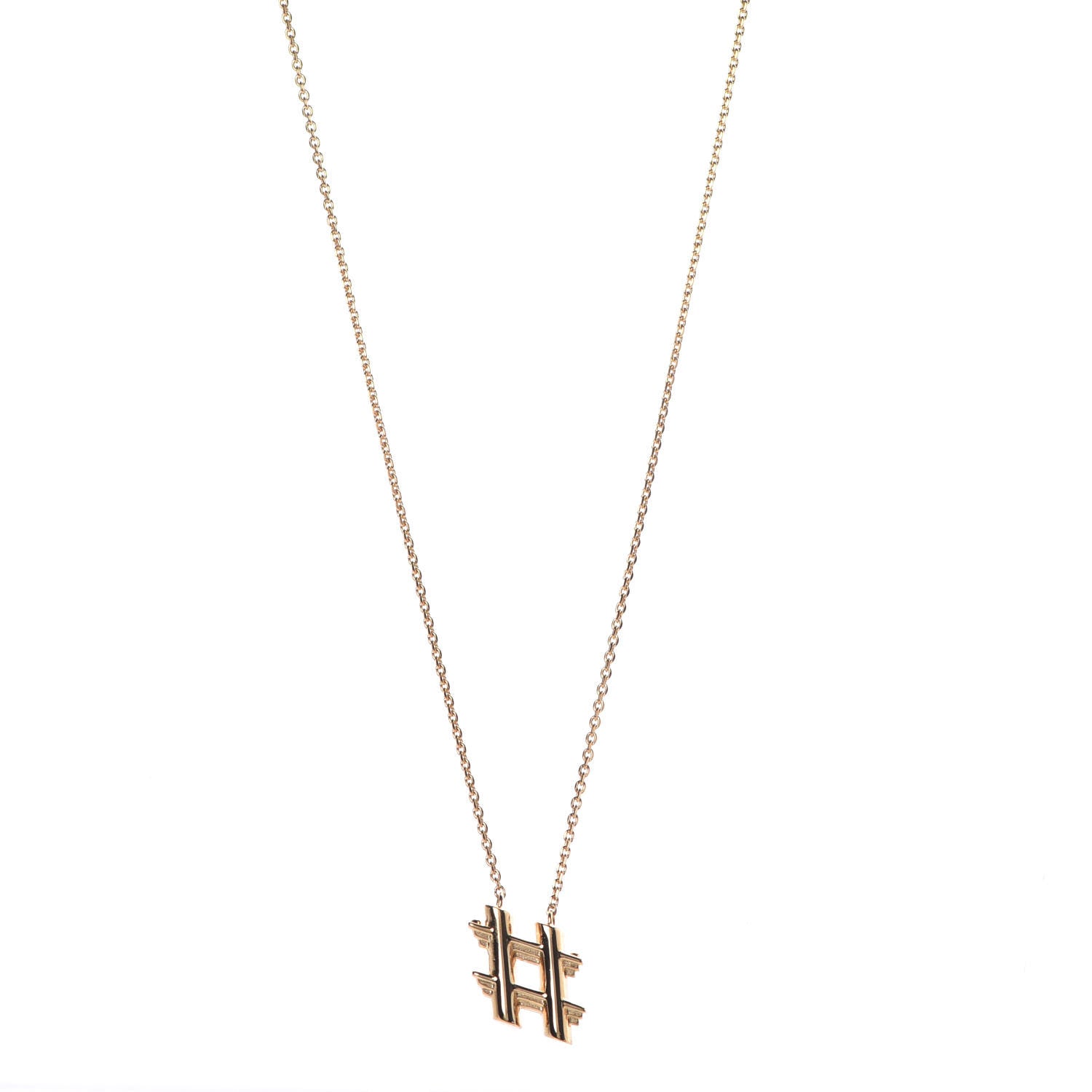 Louis Vuitton LV And Me Hashtag Necklace Gold 1 of 7