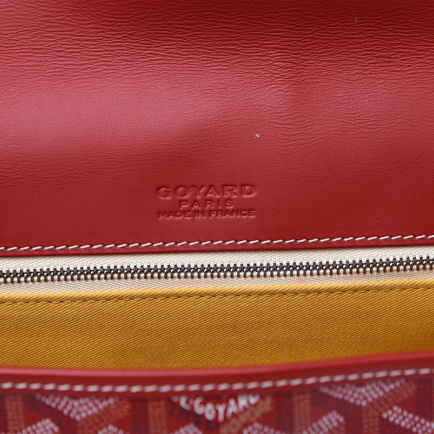 Goyardine Belvedere MM Messenger Bag Red