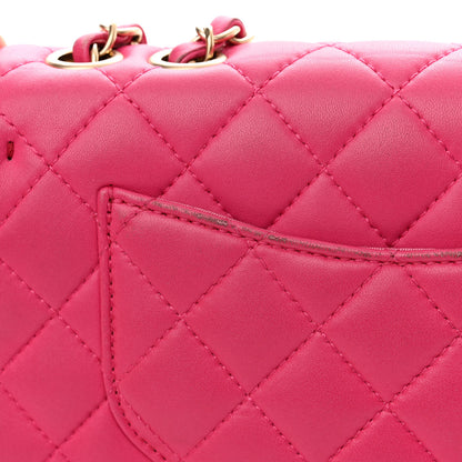 Chanel Lambskin Quilted Mini Mademoiselle Chic Flap Pink 12 of 15