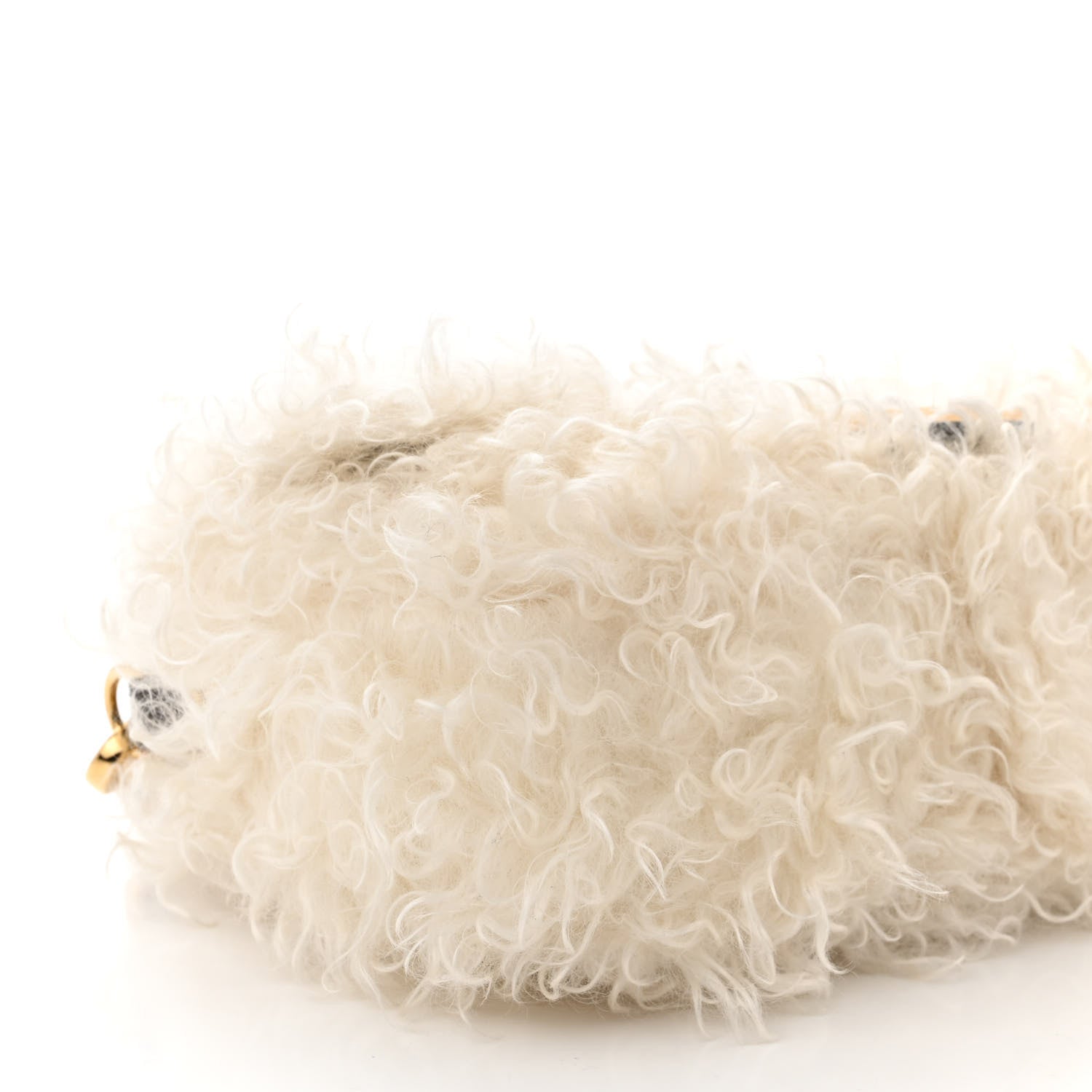 Fendi Mohair Baguette White 9 of 10