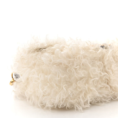 Fendi Mohair Baguette White 9 of 10
