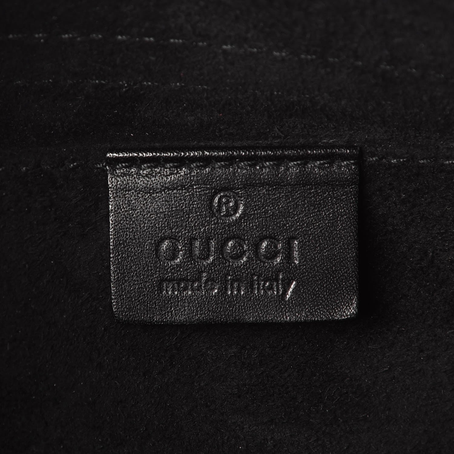 Gucci Suede Lovely Heart Shoulder Bag Black 6 of 7