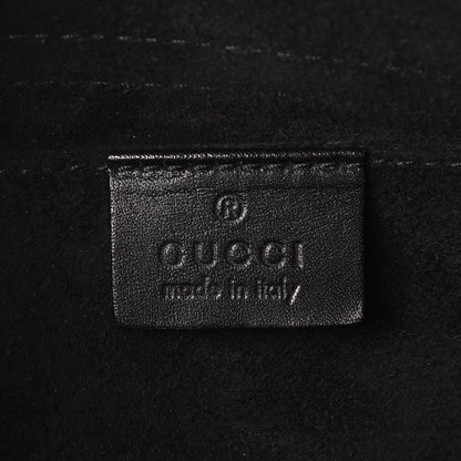 Gucci Suede Lovely Heart Shoulder Bag Black 6 of 7