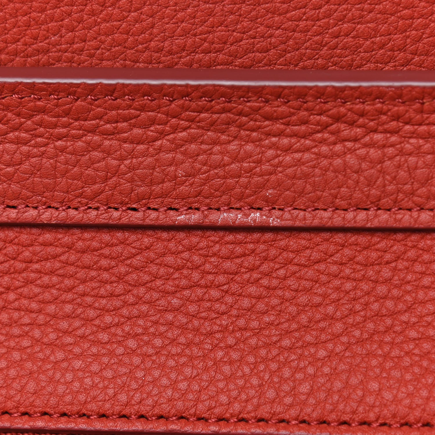 Celine Drummed Calfskin Micro Luggage Fox Red 9 of 11