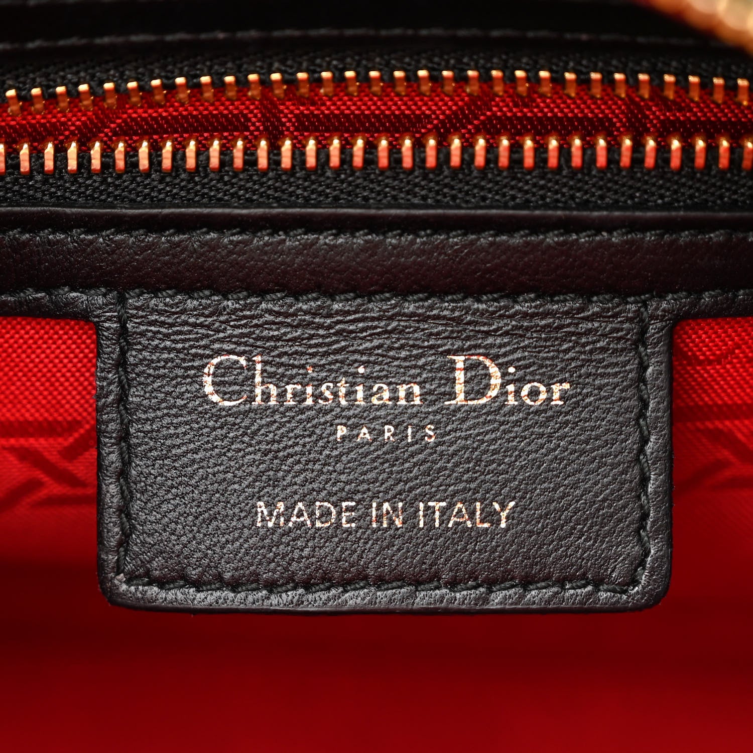 Christian Dior Lambskin Cannage Medium Lady Dior Black 6 of 12