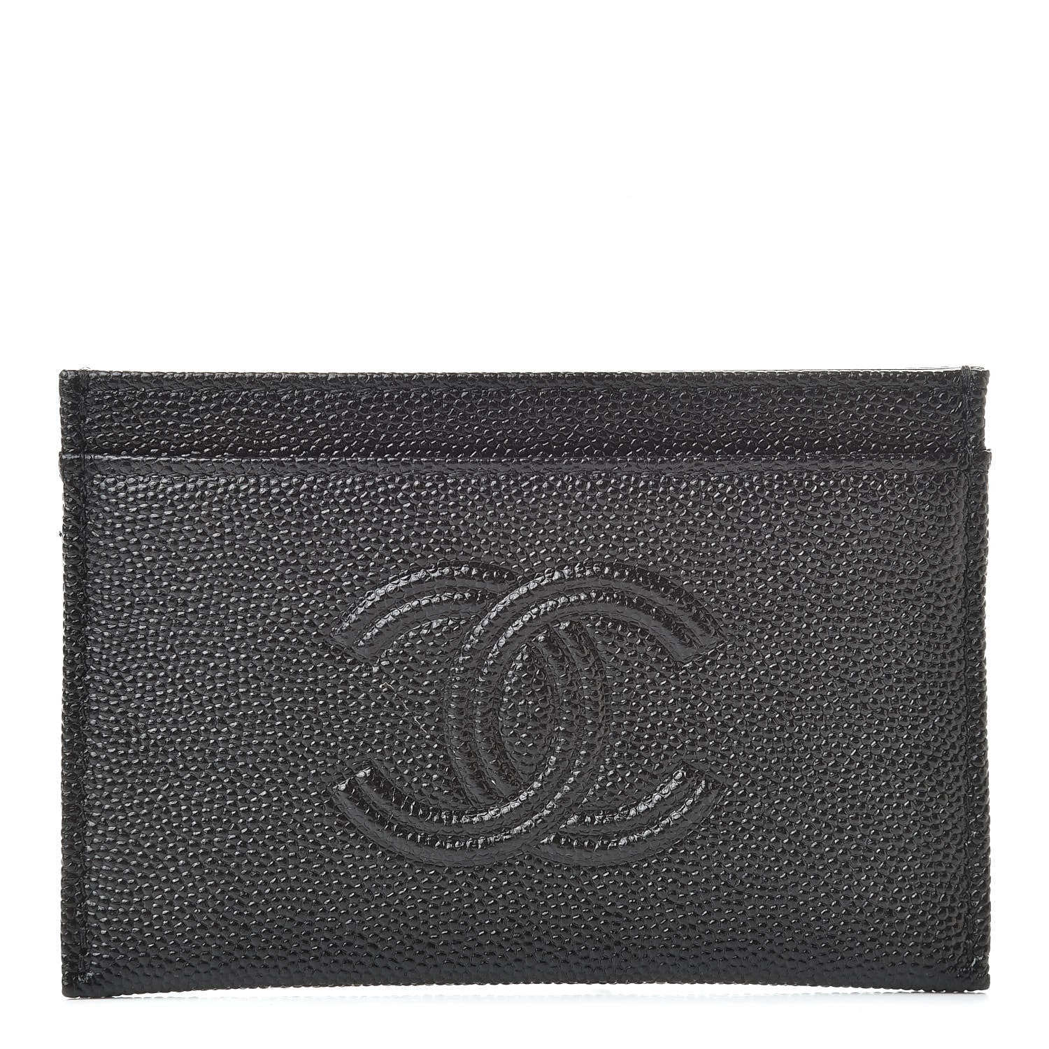 Chanel Caviar CC Card Holder Black 1 of 9