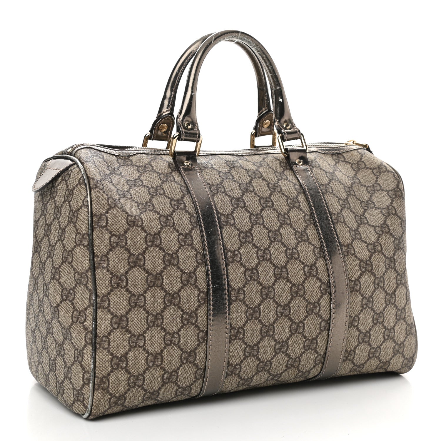 Gucci GG Plus Monogram Medium Joy Boston Pewter 3 of 13