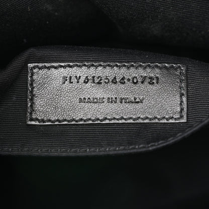 Saint Laurent Calfskin Matelasse Monogram Lou Camera Bag Black 7 of 10