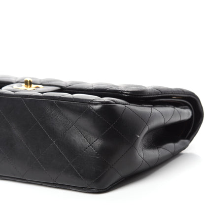 Chanel Lambskin Quilted Jumbo Double Flap Black 8 of 15
