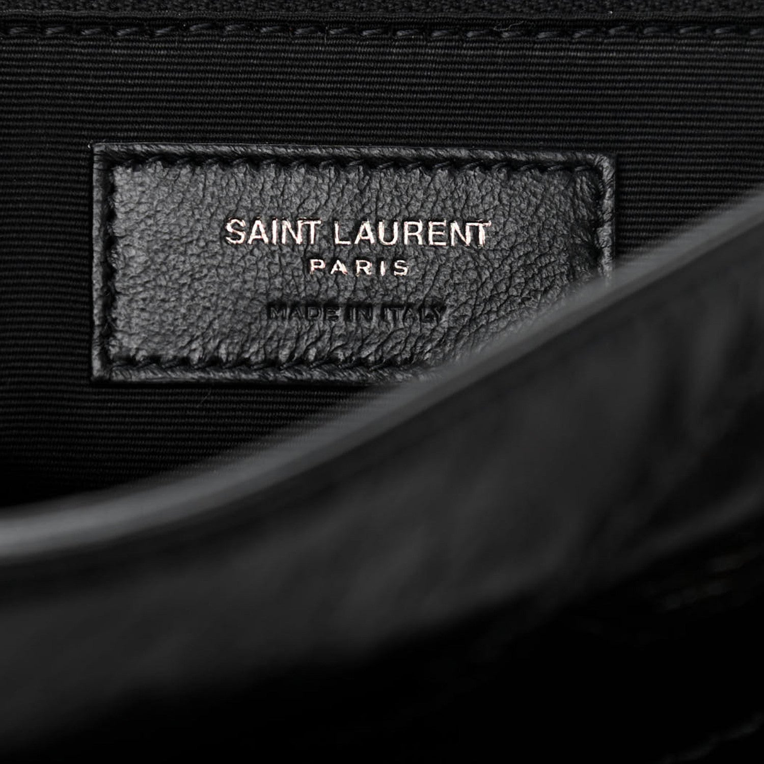 Saint Laurent Crinkled Calfskin Matelasse Monogram Medium Niki Chain Satchel Black 7 of 10