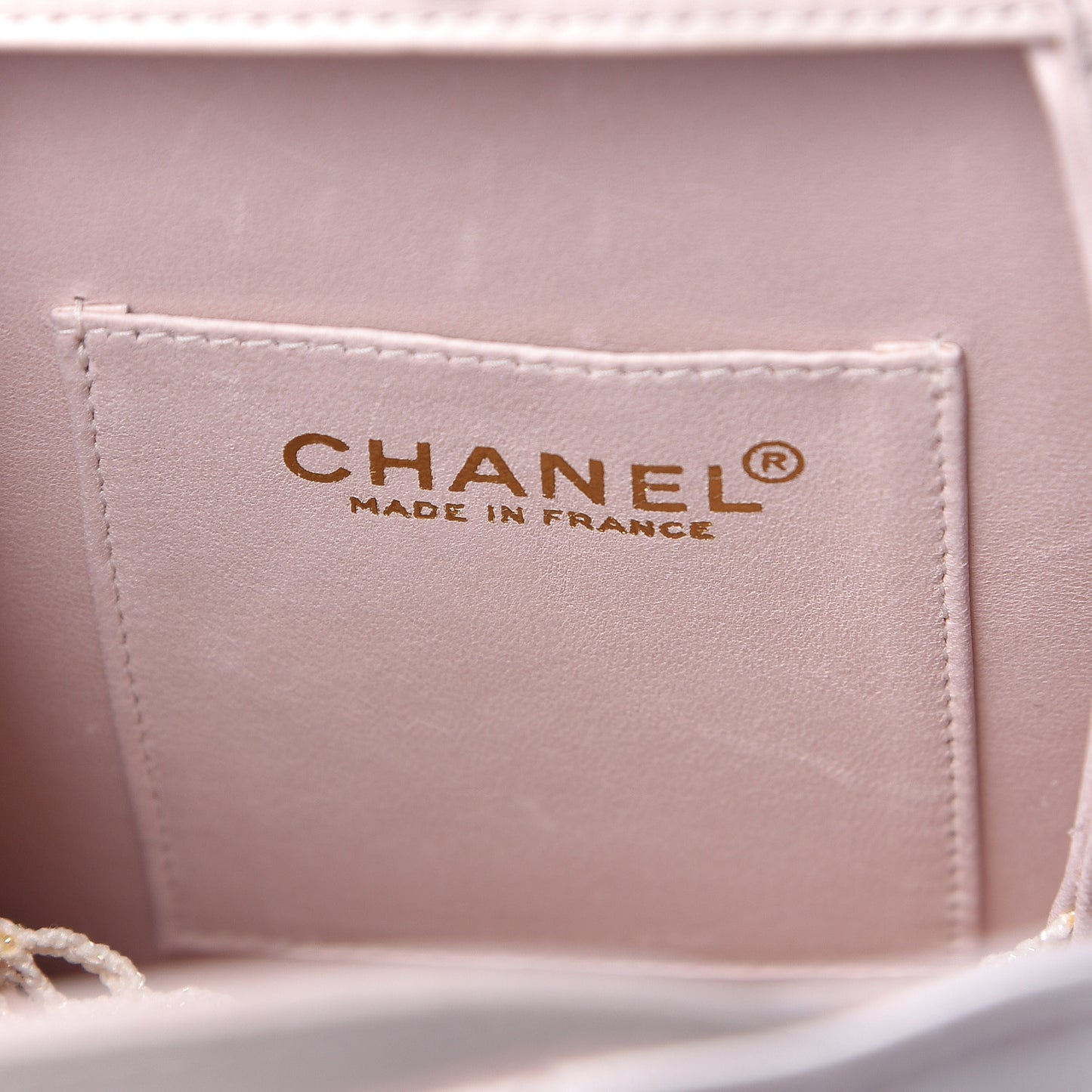 Lambskin Satin Camellia Clutch Light Pink