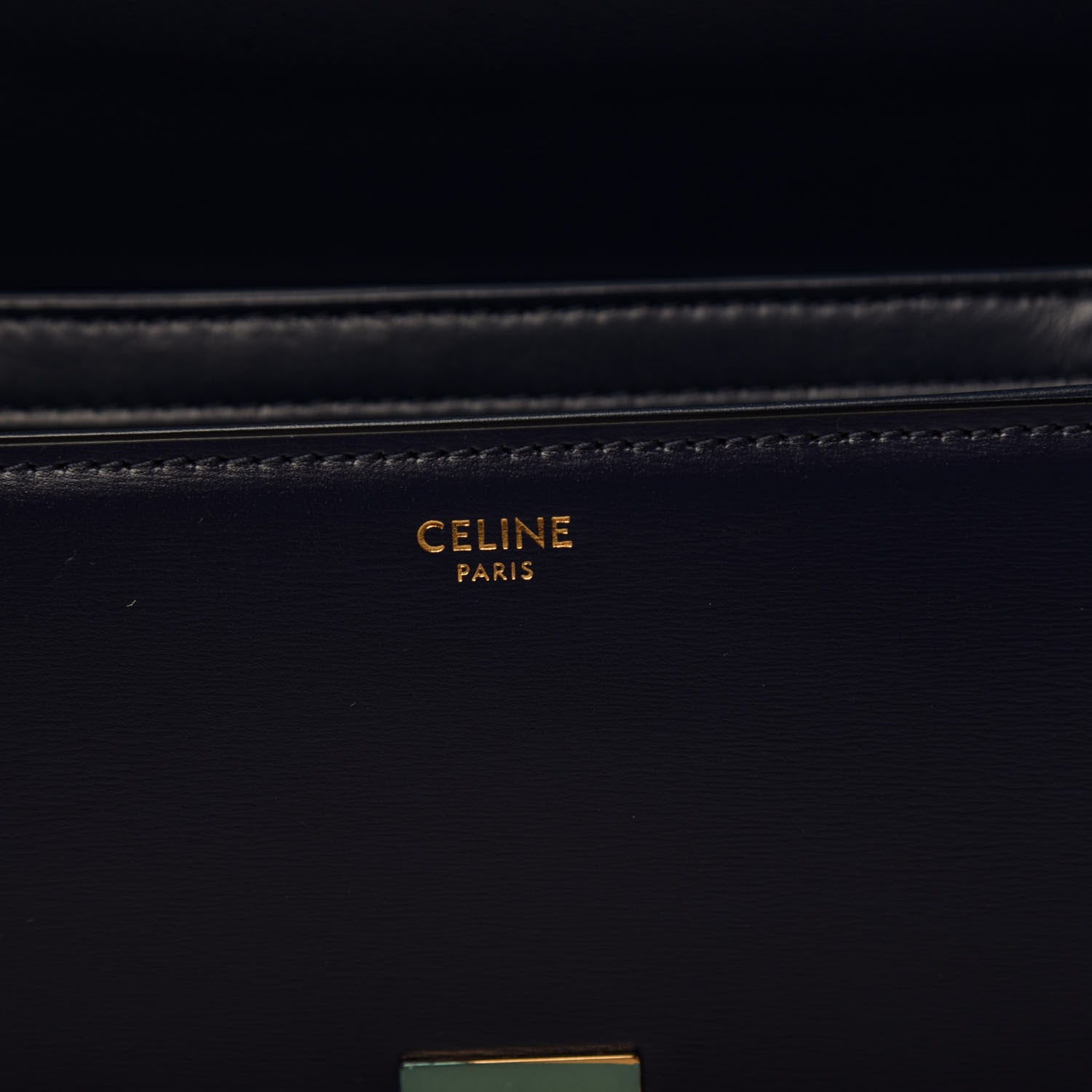 Celine Shiny Calfskin Small Triomphe Dark Blue 6 of 10