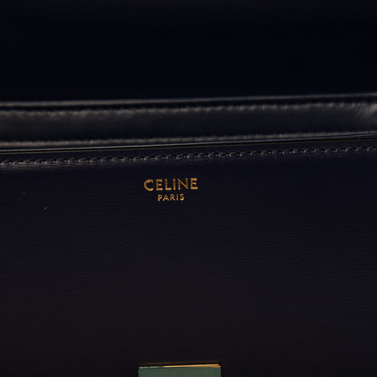 Celine Shiny Calfskin Small Triomphe Dark Blue 6 of 10