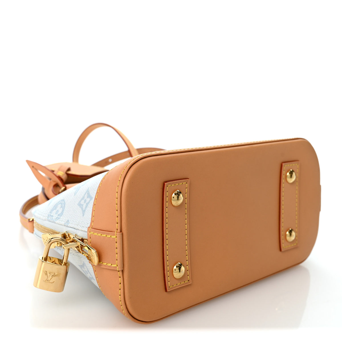 Louis Vuitton Monogram Origine Lin Alma BB Bleu Courrier 4 of 10