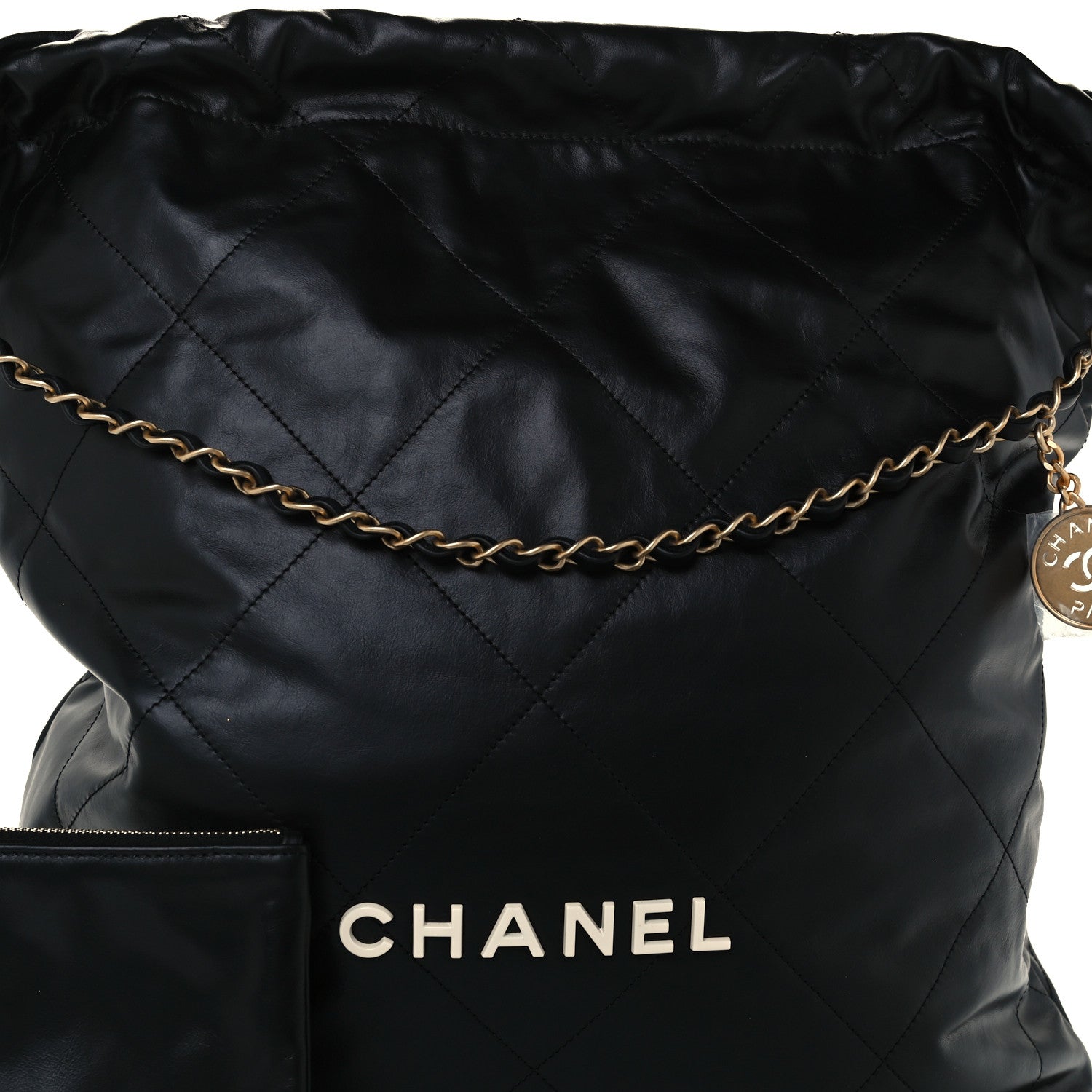 Chanel Calfskin Quilted Large Chanel 22 Black 10 of 12