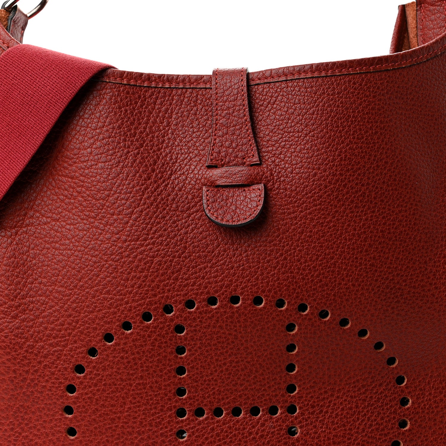 Hermes Buffle Skipper Evelyne GM Rouge H 7 of 11