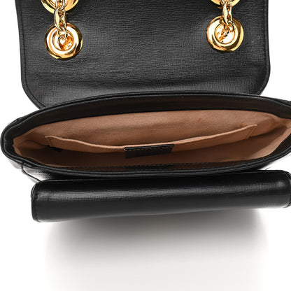 Gucci Azalea Calfskin Mini Marina Chain Shoulder Bag Black 5 of 15