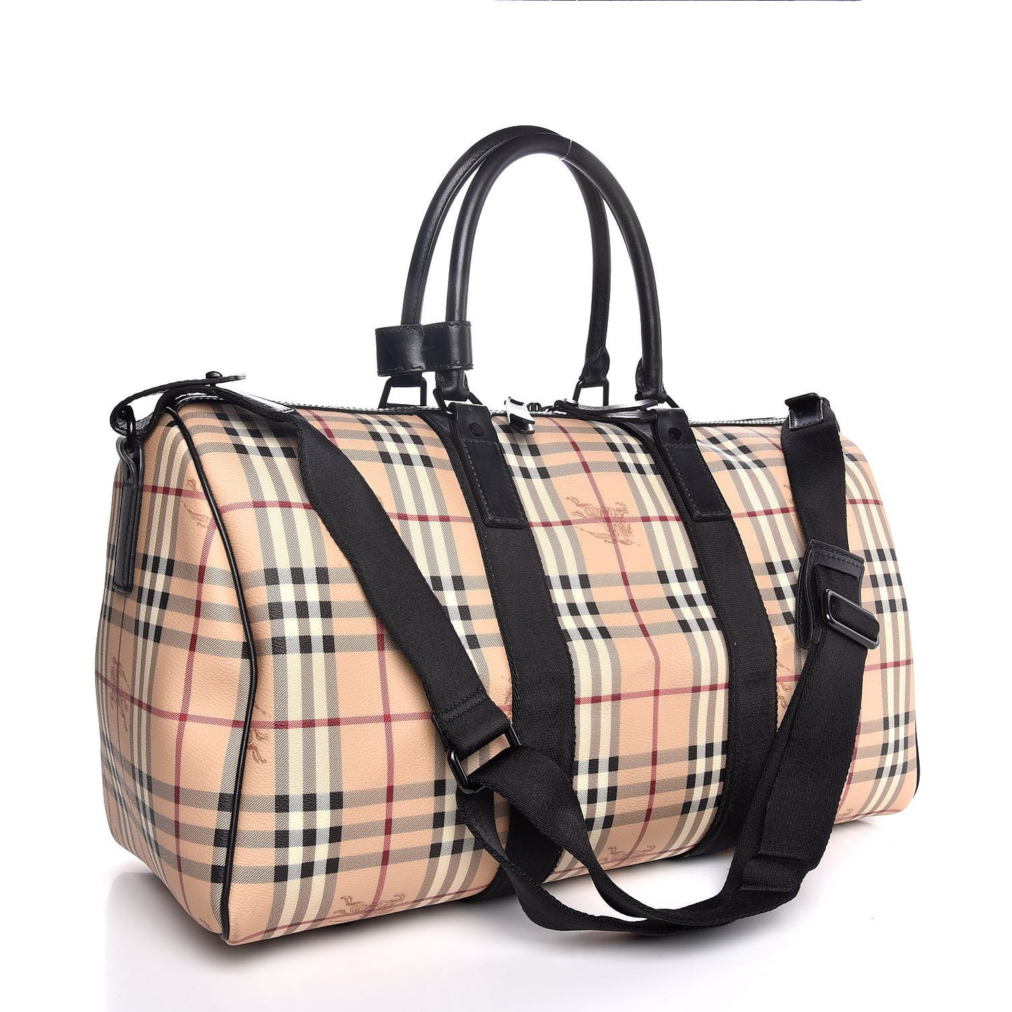 Haymarket Check Duffle Bag Black