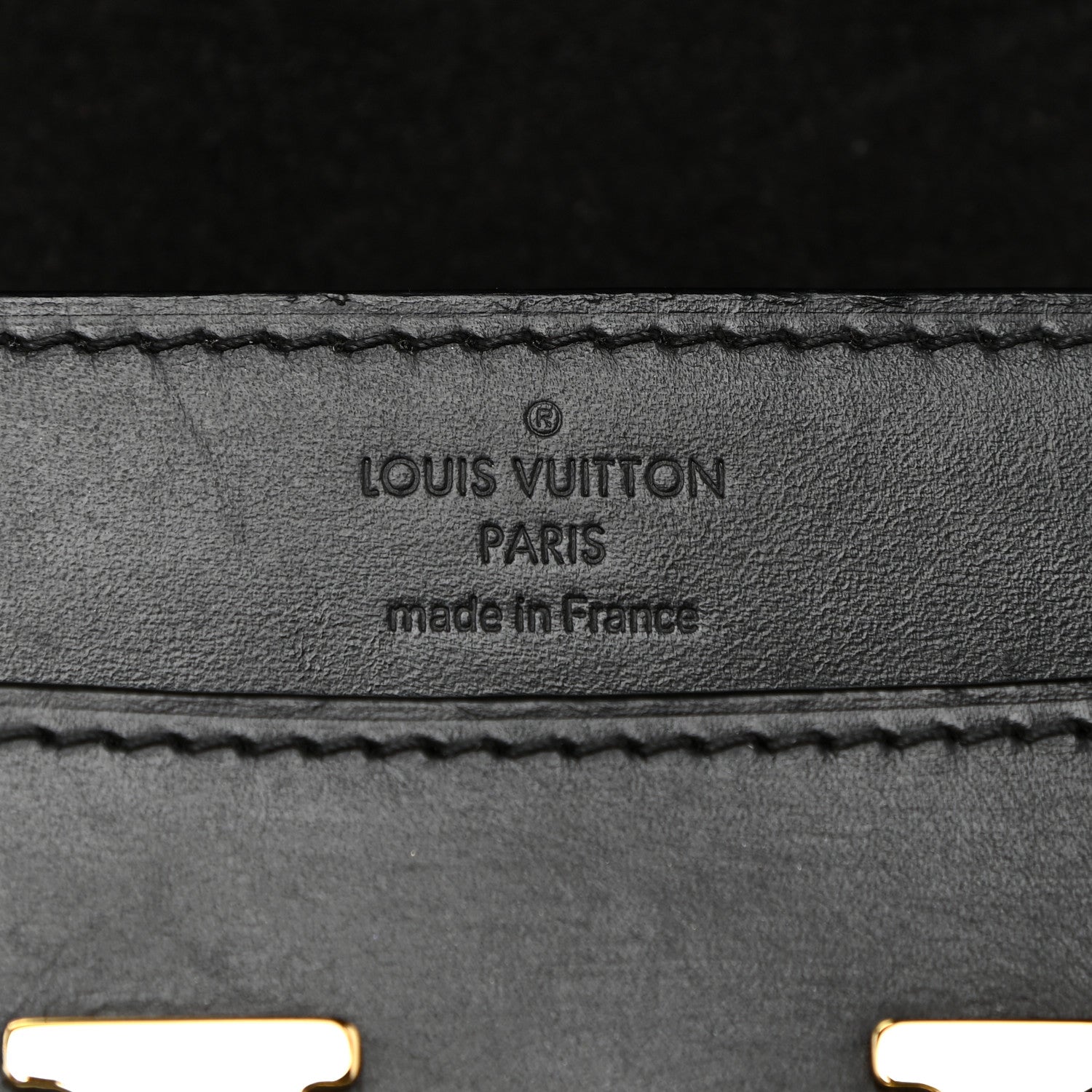 Louis Vuitton Calfskin Chain Louise MM Black 6 of 18